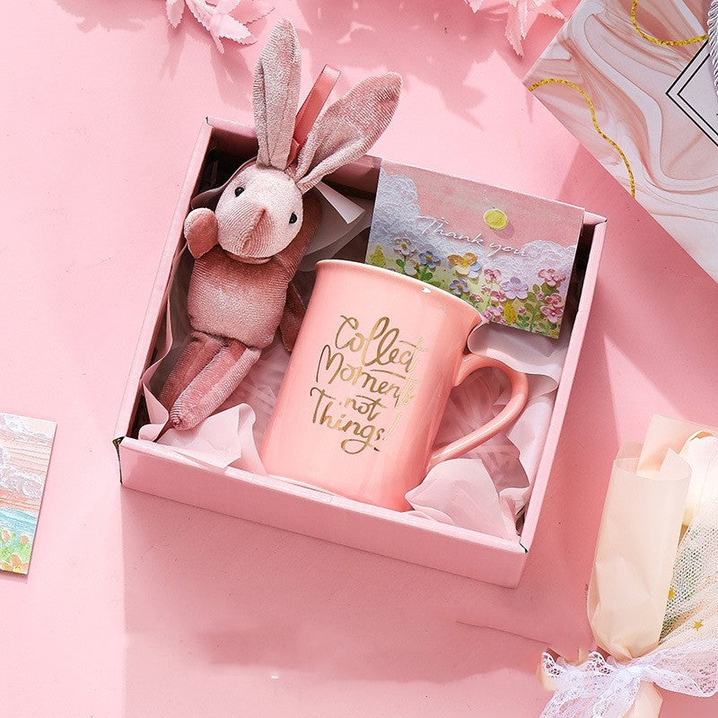 Tuilp Glass Ceramic Cup Girly Heart